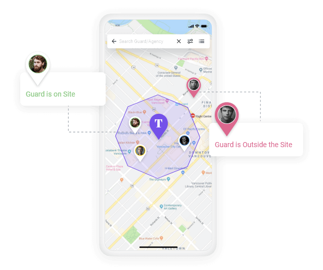 multi-site security guard GPS tracking management